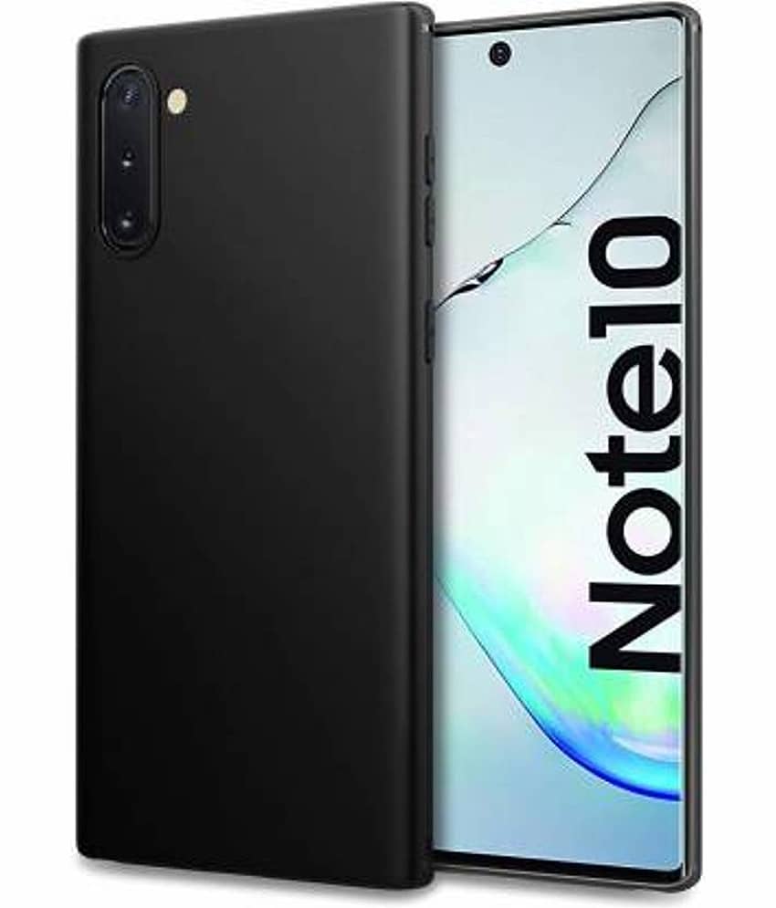 Samsung Galaxy Note 10 Plain Cases BEING STYLISH - Black