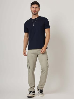 Premium Cotton Beige Cargo Pant-36