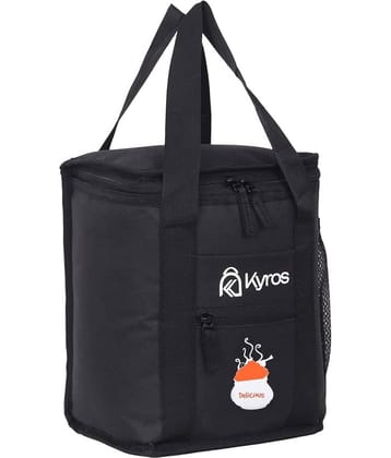 Kyros Black Polyester Lunch Bag Pack of 1
