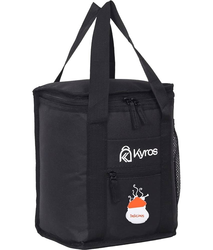 Kyros Black Polyester Lunch Bag Pack of 1