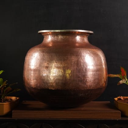 Antique Copper Large Pot with Tin Coating
