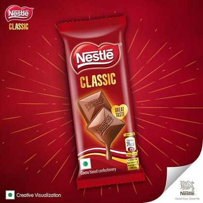 Nestle Classic Tablet, Rich & Creamy Milk Treat Chocolates Bars 17 GRAM