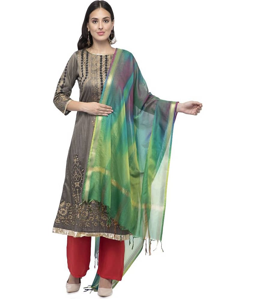 A R Silk Multicoloured Katan Silk Tie & Dye Dupatta