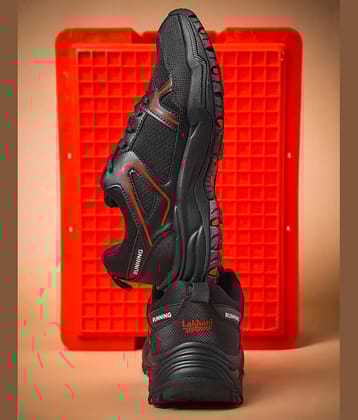 Lakhani Aashirwad Tracker-02 Black Men's Sports Running Shoes