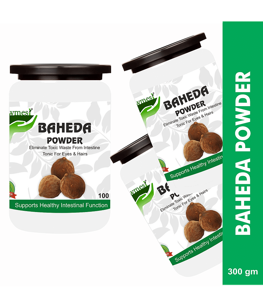 Rawmest 100% Pure Baheda For Skin Care Powder 300 Gm Pack of 3