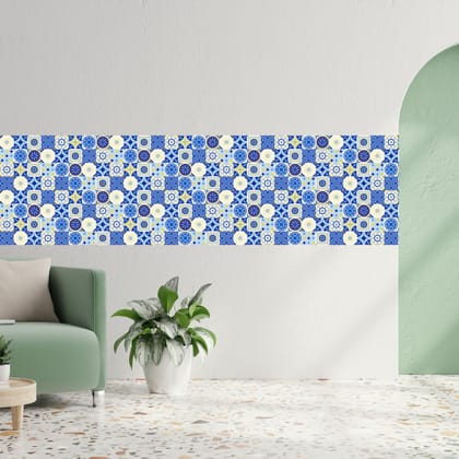 BLUE TILES WALL STICKER BLUE TILES WALL STICKER