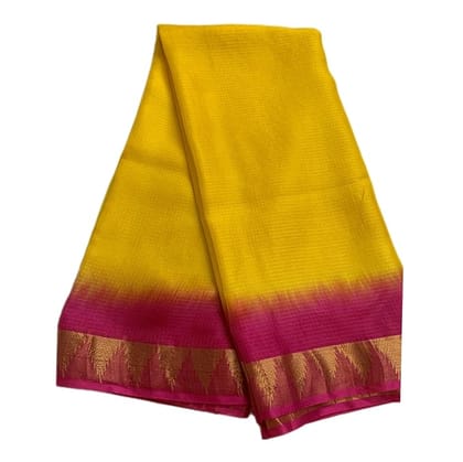 Handloom Silk Saree - Tie - Dye Magic with Zari Grace