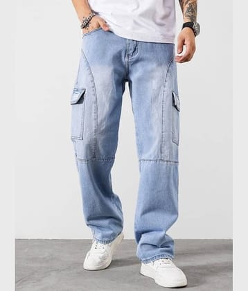 ARBIA FUNKI Regular Fit Faded Men's Jeans - Light Blue ( Pack of 1 )