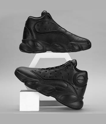 ATOM Street Swagger Black Men's Sneakers