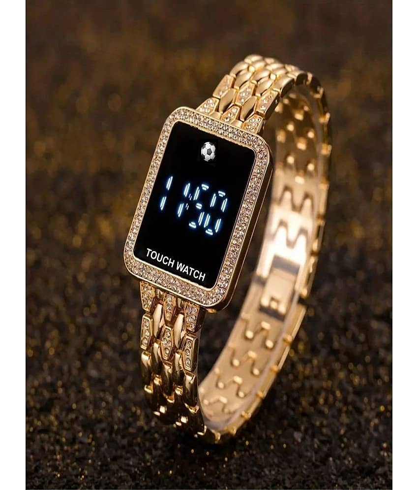 Renaissance Traders Rose Gold Metal Digital Womens Watch