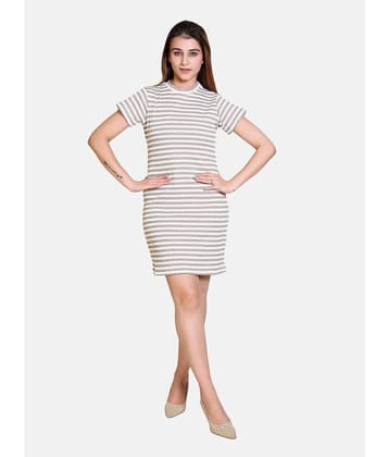 Bombay Velvet - Multi Color Cotton Blend Women's T-shirt Dress ( Pack of 1 )