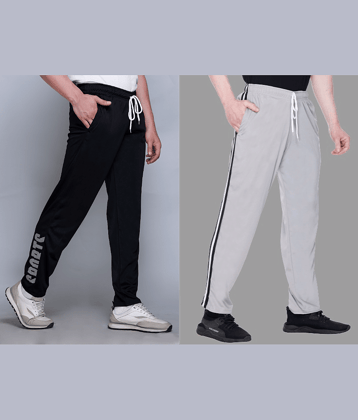 HVBK Multicolor Polyester Men's Trackpants ( Pack of 2 )