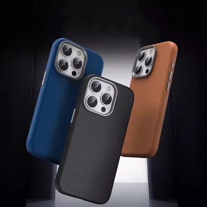 Premium Luxury Leather iPhone Case-iPhone 14 Pro Max / Brown