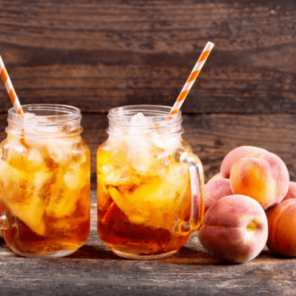 Peach ice tea