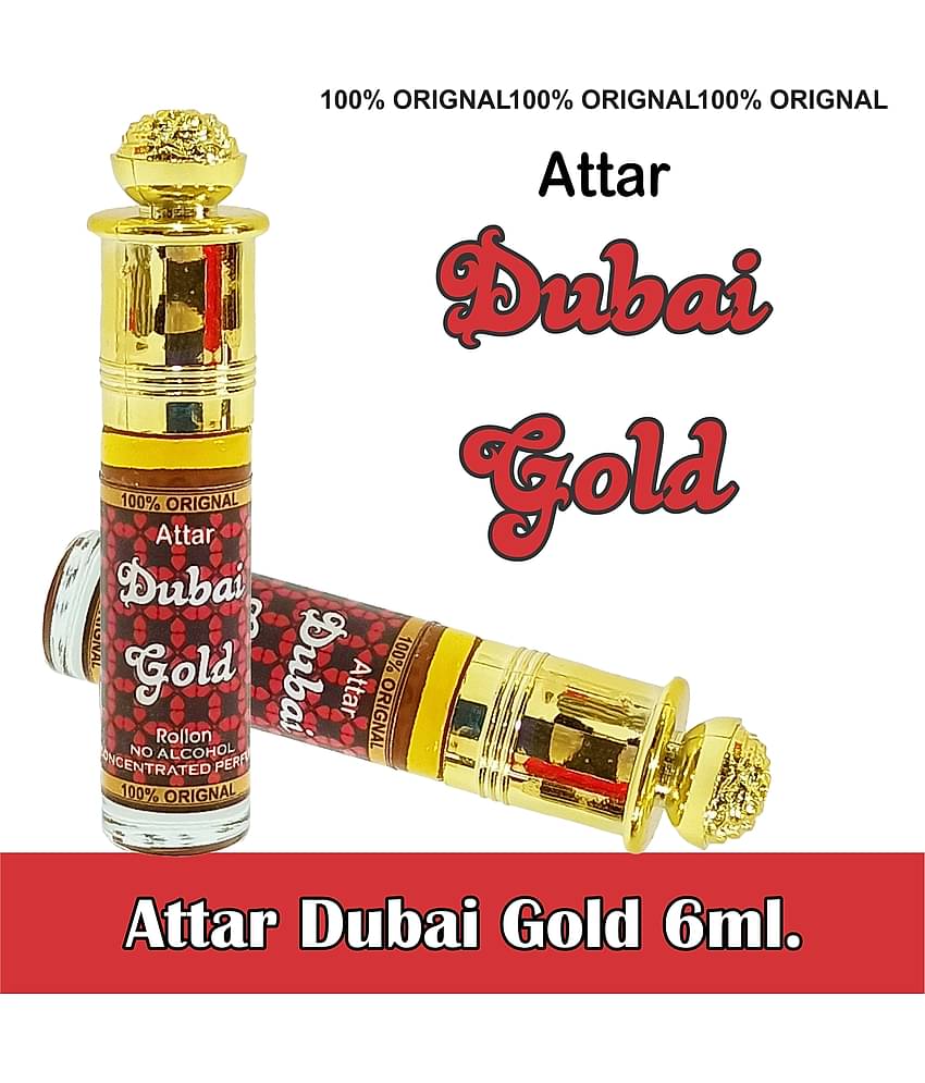 INDRA SUGANDH BHANDAR Attar Dubai Gold UAE Perfume Oil 6ml Rollon Pack