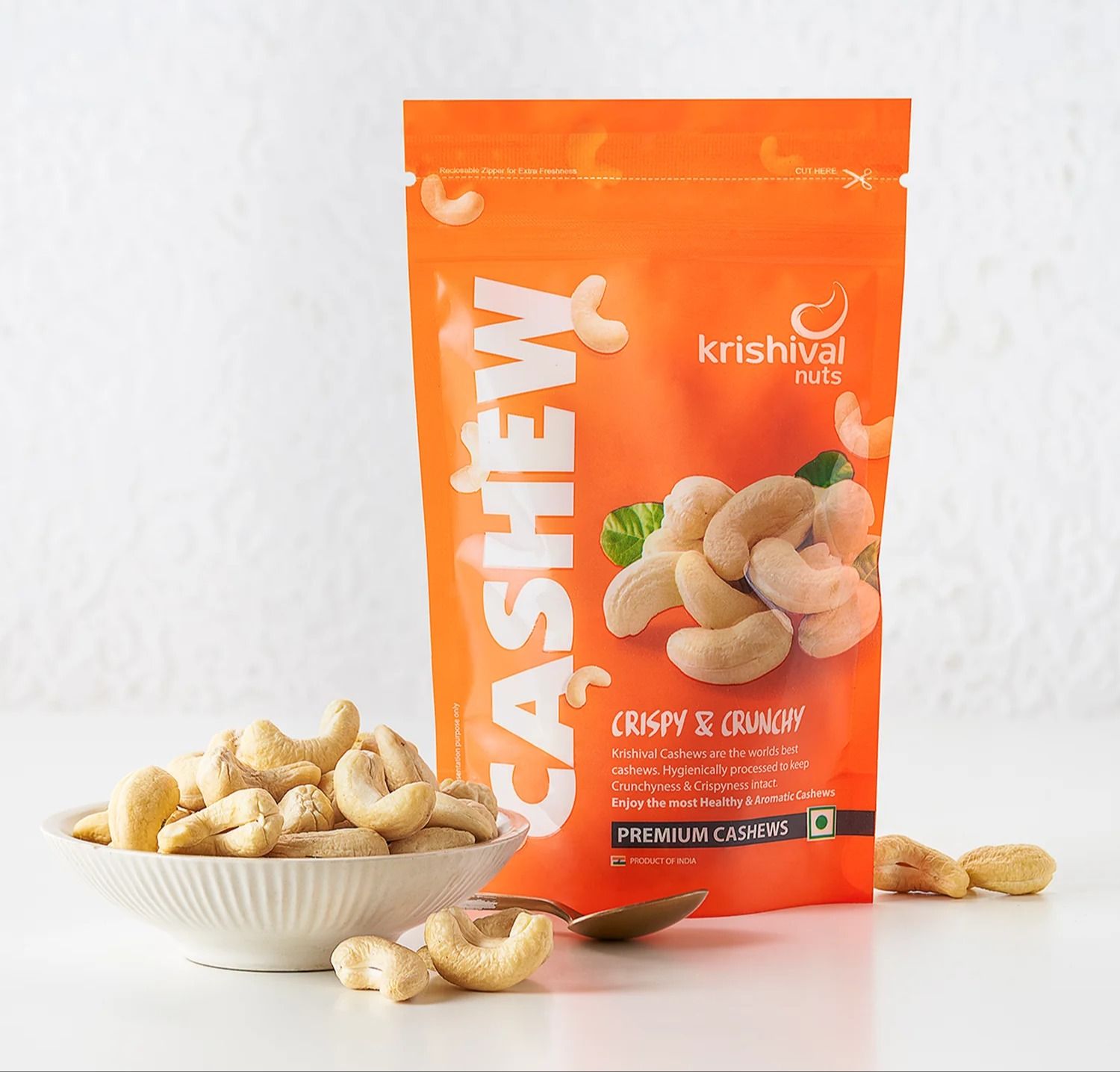 Krishival Cashew W400, 250 gm - Krishival Cashew W400, 250 gm