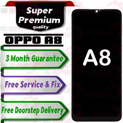 Oppo A8 Combo LCD with Touch Screen for A8  white  (display glass combo folder)