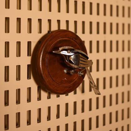 Handcrafted Stainless Steel Bird Wall Hanging Handcrafted Stainless Steel Bird Wall Hanging