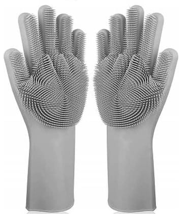 Earmark Silicon Hand Gloves Rubber Universal Size Cleaning Glove 1 Pair Gloves