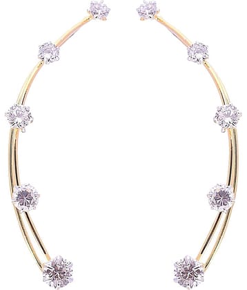 YOUBELLA Gold Danglers Earrings ( Pack of 1 )