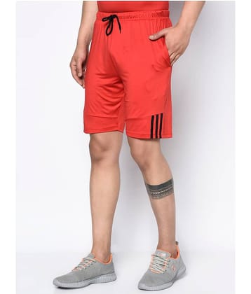 Glito - Red Polyester Men's Shorts ( Pack of 1 )