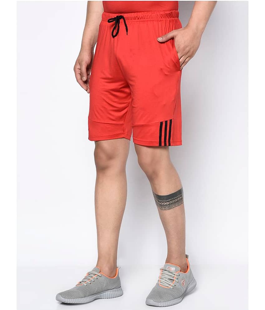 Glito - Red Polyester Men's Shorts ( Pack of 1 )