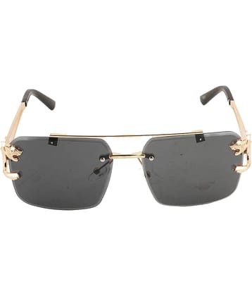 Bayberry Gold Rectangular Sunglasses ( Pack of 1 )