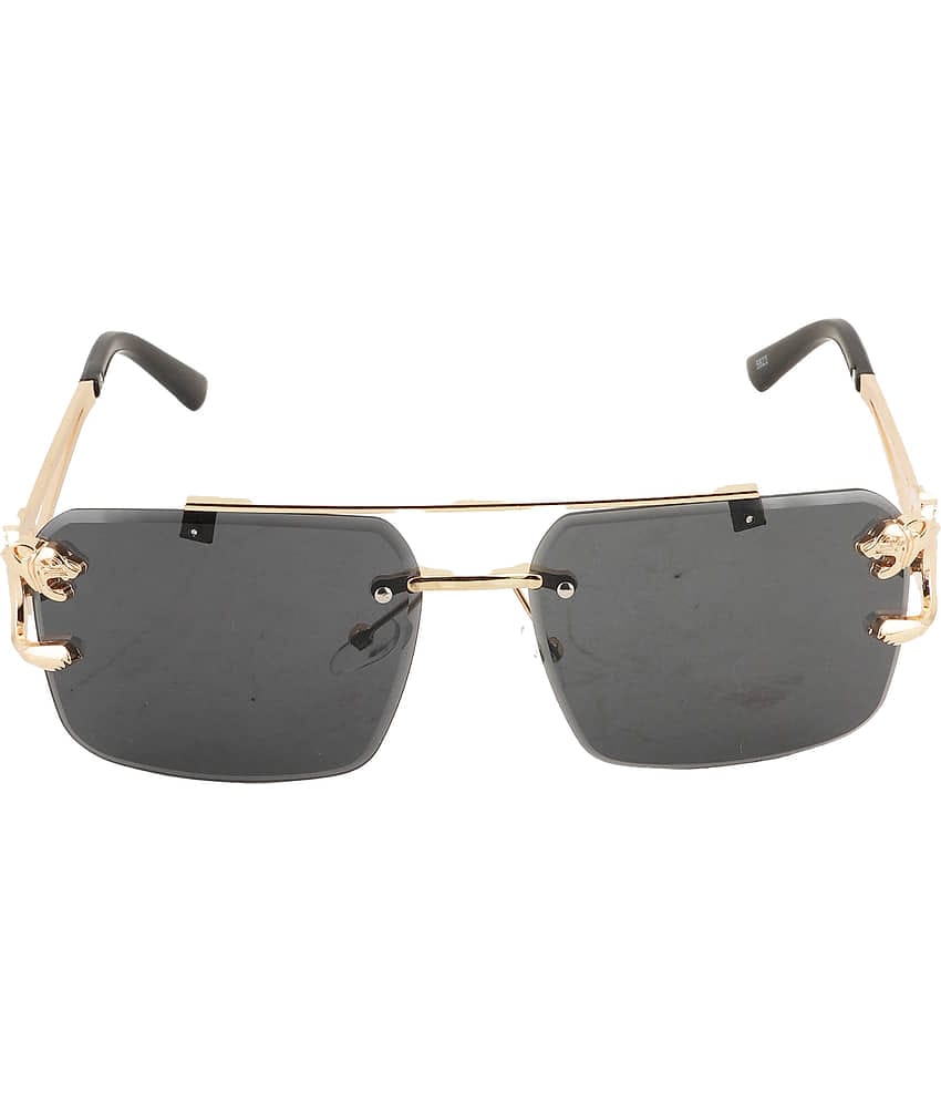 Bayberry Gold Rectangular Sunglasses ( Pack of 1 )