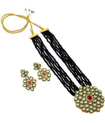 Sunhari Jewels - Black Alloy Necklace Set ( Pack of 1 )