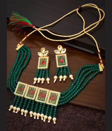 Sukkhi - Gold Alloy Necklace Set ( Pack of 3 )