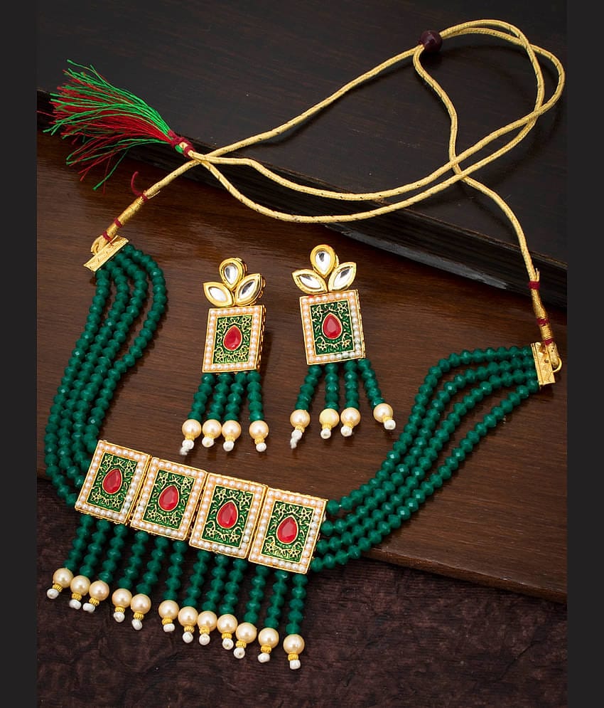 Sukkhi - Gold Alloy Necklace Set ( Pack of 3 )