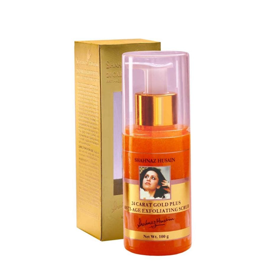 Shahnaz Husain 24 Carat Gold Plus Anti-Age Exfoliating Scrub 100Gm