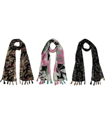 stolevilla Multi Printed Poly Cotton Yarn Stoles