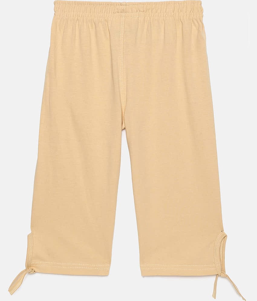 Sini Mini Pack of 1 Girls Cotton Capris ( Multicolor )