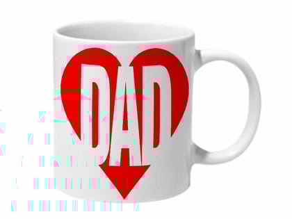 Multicolor Love Dad Ceramic Mug
