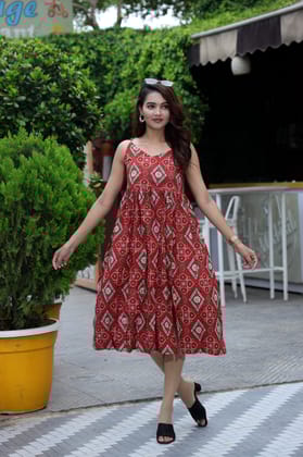 JAIPUR HANDBLOCK PRINT Dresses for Women Multicolor 3XL