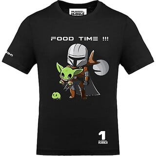 Fastbend Mens Black Printed Cotton Blend Round Neck T-Shirt