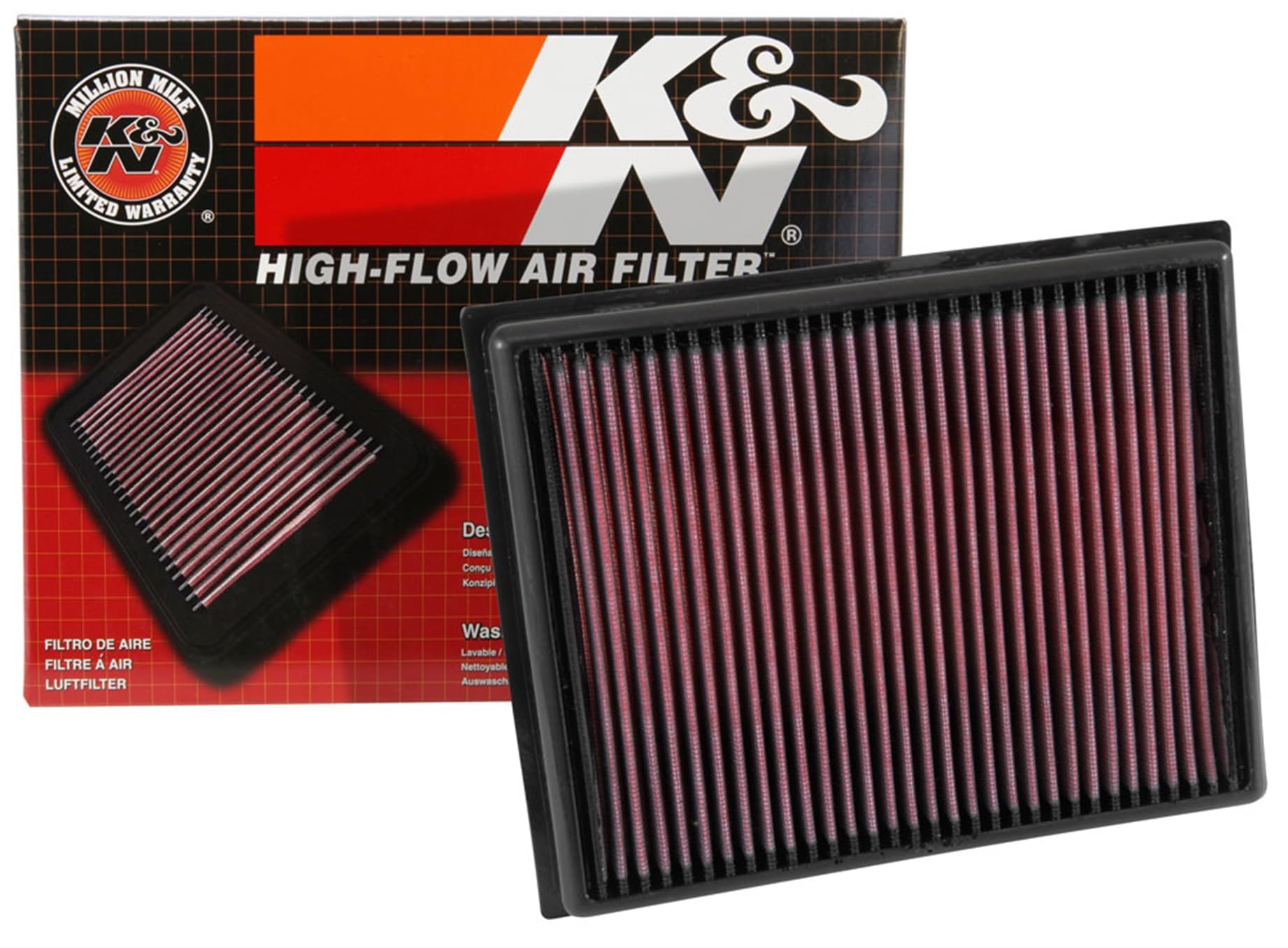K&N 33-2793 High Performance Replacement Car Air Filter