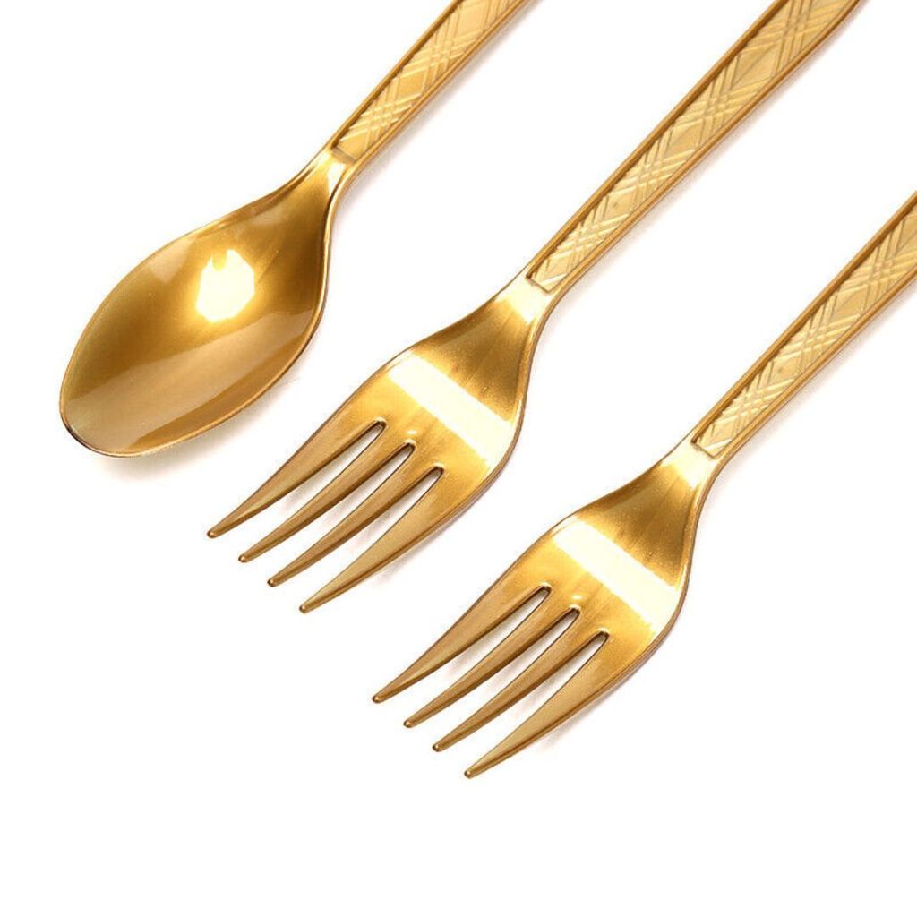 Metallic Golden Forks - 20PC - Party and Festive Needs | Buy online on ZillyBuy