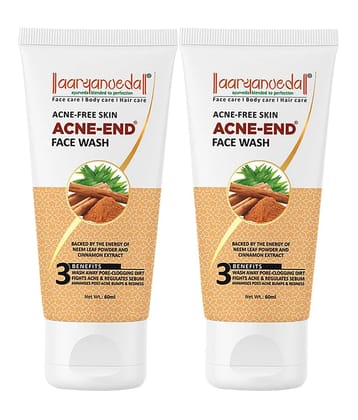 Aaryanveda Acne Face Wash - Clear, Purify & Soothe Acne-Prone Skin Anti Acne Facewash 200ml