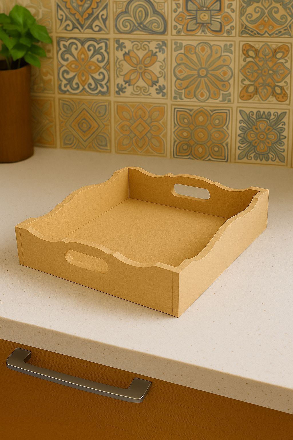 Dbeautify's DIY Decorative MDF Serving Tray