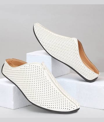 Fausto White Men's Mule