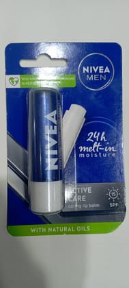 Nivea men 24 h melt in moisture active caring lip balm 5g 