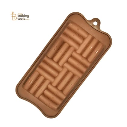 Woven Shaped Silicone Chocolate Bar Mould