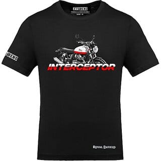 FastB Men Printed Round Neck Black T-Shirt