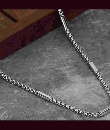 Thrillz Silver Plated Stainless Steel Chain ( Pack of 1 )