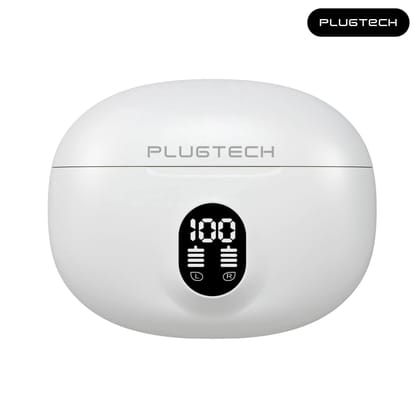 PlugTech GoPods G2 TWS Earbuds - Bluetooth V5.4, Truly Stereo Sound, Upto 30 H Long-Lasting Battery, IPX4 Water-Resistant