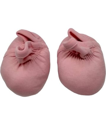 KaKaboos Pink Color Baby Booties for Kids(0-6 Month)