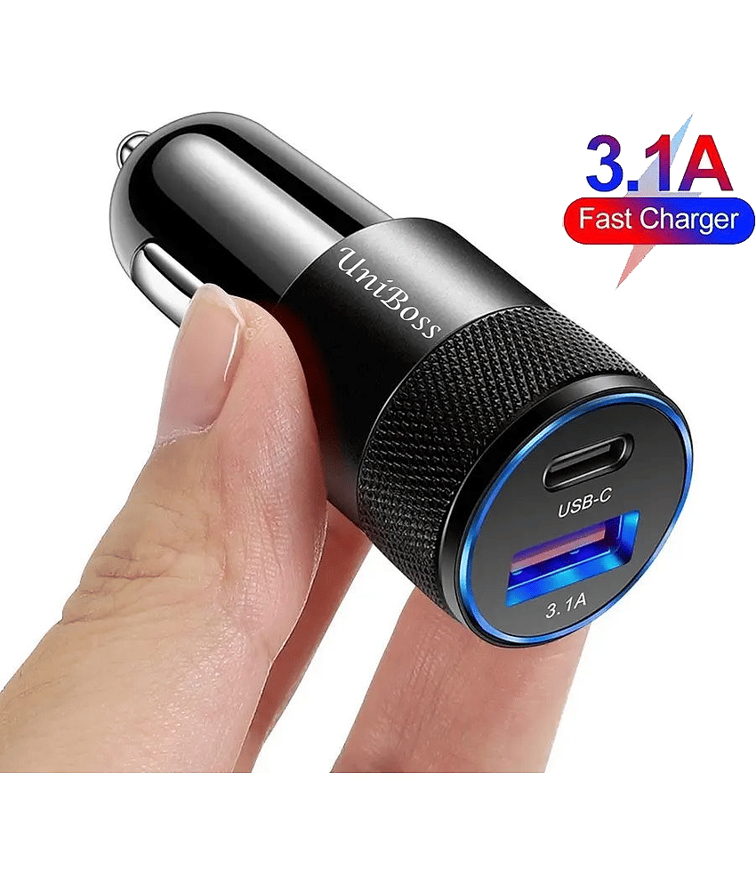 UniBoss Car Mobile Charger CH 37.2W 001 Black