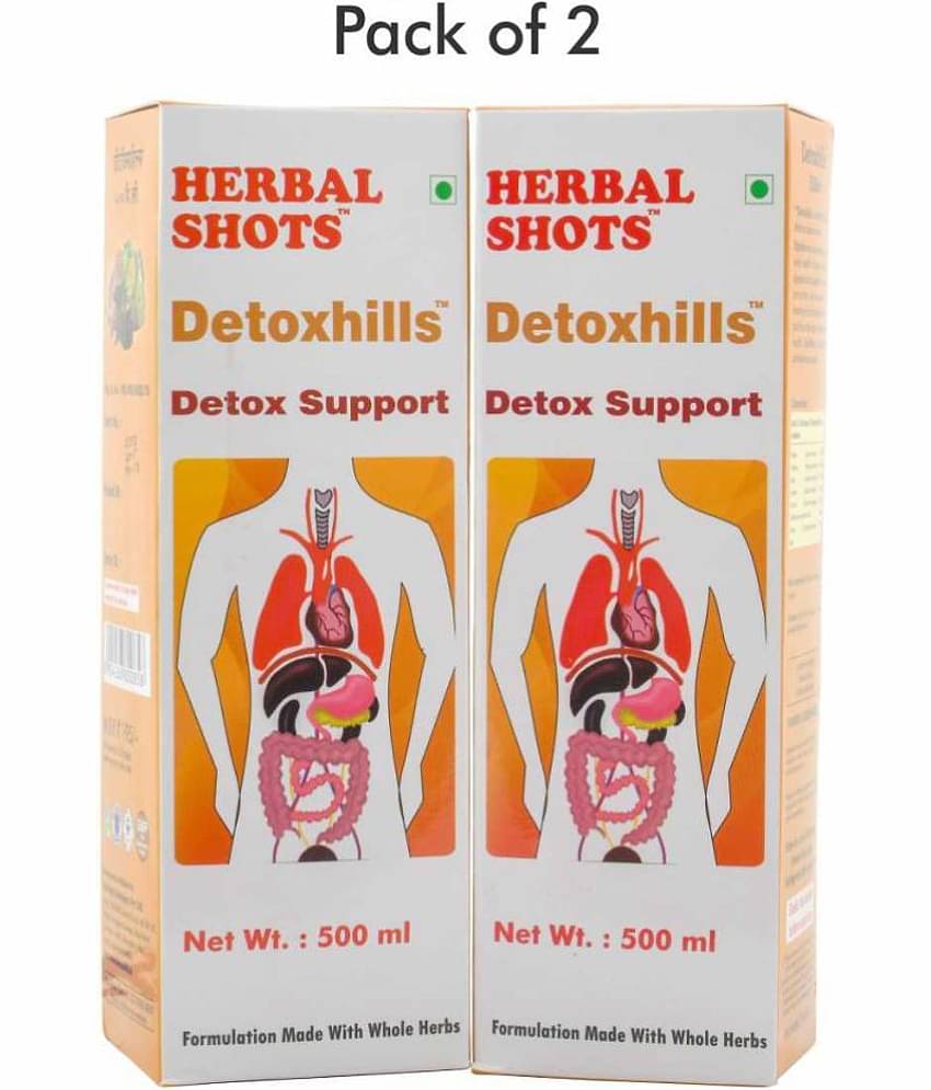 Herbal Hills Detoxhills Herbal Shots Liquid 500 Ml Pack of 2